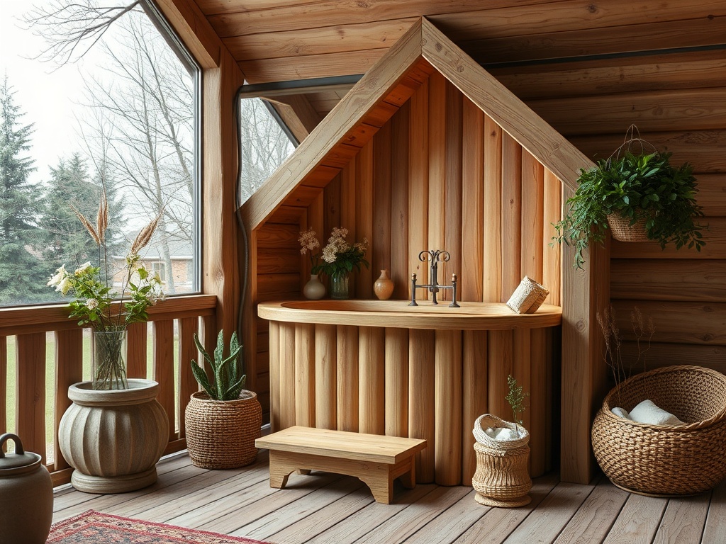 Санузел в доме из клееного бруса: гидроизоляция и отделка